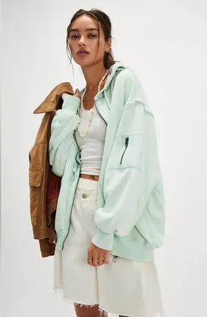 🆕 Free People | We The Free By Your Side Lined Hoodie | Size: L thumbnail 1