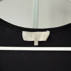 HATCH XS Black Ribbed Maxi Dress Minimalist Lounge Whimsigoth‎ thumbnail 5