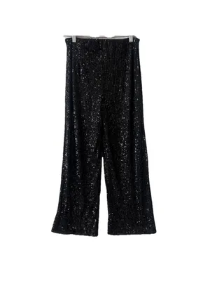 NEW Z SUPPLY skylar sequin pant in black thumbnail 4