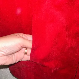 Dress Barn Red Zip Front Corduroy Textured Jacket Women's Large‎ Career Casual thumbnail 2