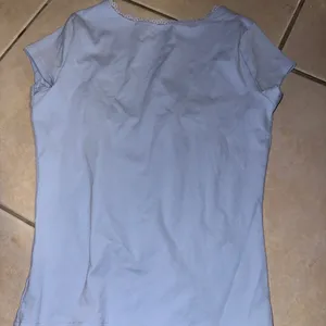 Edikted Light Blue Lace Trim Baby Tee Size S thumbnail 4