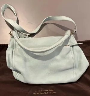 Kate Spade Mint Pebbled Leather Crossbody Shoulder Purse 2-Way Bag Medium thumbnail 1