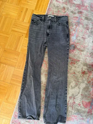 Grey/Black Abercrombie Jeans thumbnail 4