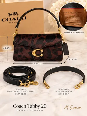 NEW Coach Tabby 20 Dark Leopard Haircalf Bag CCC07 NWT thumbnail 5