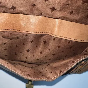 Vintage Fossil Leather Crossbody Bag Purse Brown 13.5 X 11" Womens Ladies thumbnail 3