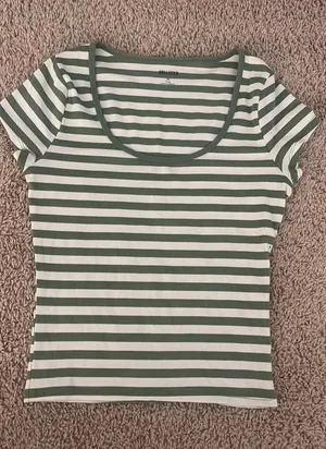 Hollister Scoop Neck Striped Top thumbnail 1