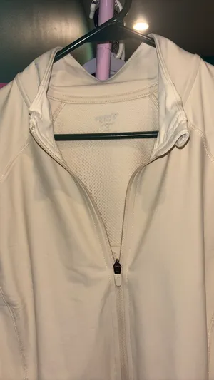 Old Navy Active Powersoft Cream Athletic Jacket  thumbnail 6