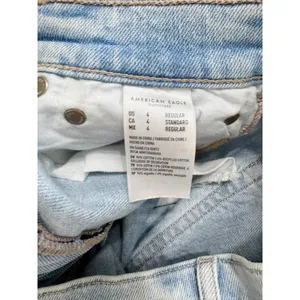 American Eagle 90s Straight Jean Light Wash High Rise Relaxed Denim Women's 4 thumbnail 6