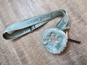 Juicy Couture Fuzzy Mint Green Mini Crossbody Bag Coin Purse Y2K McBling Bratz thumbnail 3