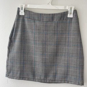 Blue Blush Plaid Mini Skirt thumbnail 1