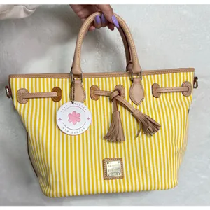 DOONEY & BOURKE East/West Tassel Shopper Tote Top Handle Shoulder bag thumbnail 1