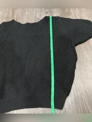 Halara Black Knit Short Sleeve Sweater thumbnail 5
