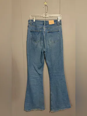 MOTEL ROCKS High-Rise Flare Blue Jeans thumbnail 3