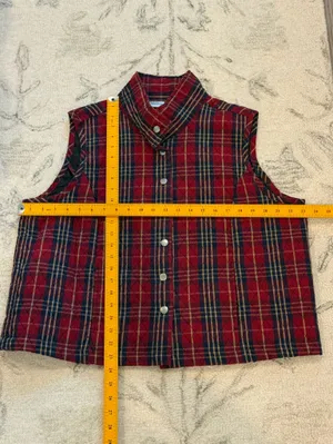 Baxter & Wells Quilted Plaid Snap-Front Vest – Women’s XL thumbnail 9