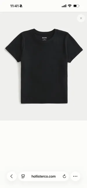 Hollister 100% Cotton Crew Baby Tee thumbnail 2