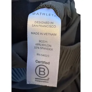 Athleta Womens Green Stretch Joggers Zipper Pockets size small thumbnail 4