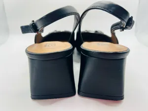 Nordstrom Rack Nordstrom Horsebit Slingback Heels Black Pointed Toe Quiet Luxury Preppy 8M thumbnail 8