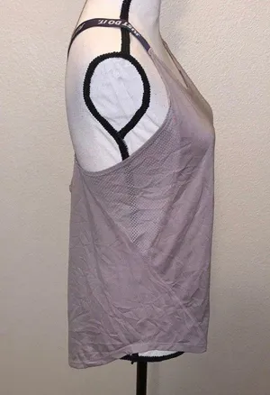 Dri Fit light purple Strappy athletic workout gym tank top thumbnail 4