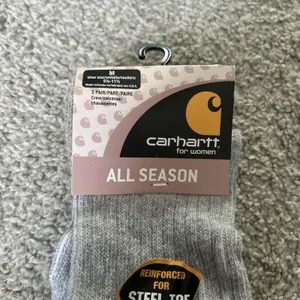 Carhartt All Season Women's Crew Socks Reinforced For Steel Toe‎ M thumbnail 3