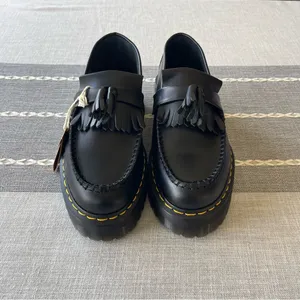 NWT Dr. Martens Adrian Quad Platform Loafers Size 10 Black Leather thumbnail 6