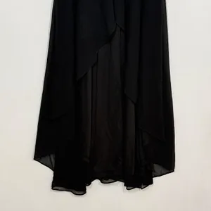 Lulus Ravishing Charm Maxi Dress Size Small‎ Black Ruffled Wrap High Low NWT thumbnail 8
