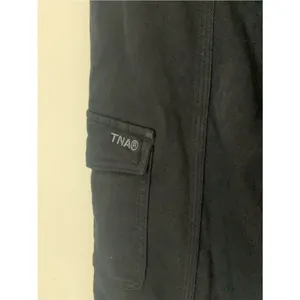 TNA Black Relay Cargo Utility Pants 4 Goth Streetwear Grunge Drop in Pockets thumbnail 5
