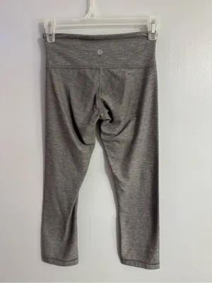 Lululemon Athletica Heathered Gray Pilates Leggings Size 2 thumbnail 2