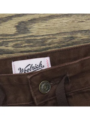 Woolrich X TGT Adult Mid-Rise Slouchy Cargo Twill Pants Drawstring Brown M thumbnail 5