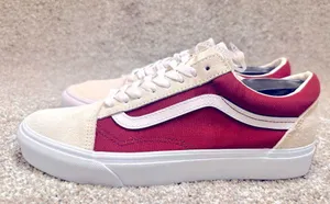 VANS Old Skool Canvas/Suede Fired Brick skater Classic Mens 8.5 Womens 10 NEW thumbnail 1