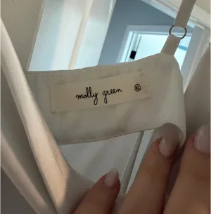 Molly Green Dress White Satin thumbnail 2