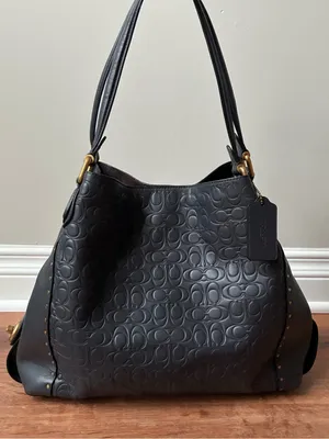 Coach Edie Shoulder Bag 31 In Signature Leather With Rivets thumbnail 16