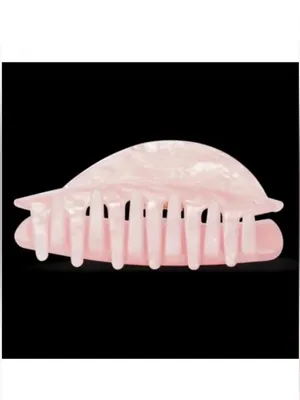 Frasier Sterling Monogram Pink Pearl Hair Claw Clip thumbnail 3