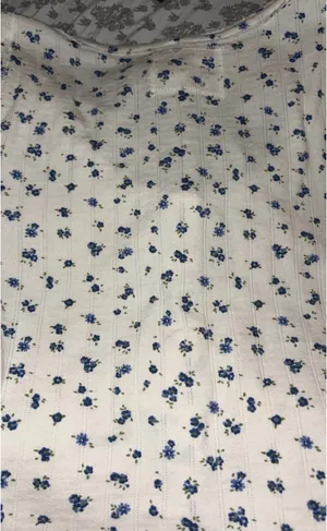 Aerie White Floral Top thumbnail 6