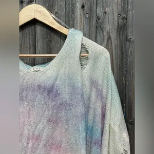 POL Distressed Tie-Dye Hoodie thumbnail 4