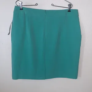 NWT Vintage Worthington A-Line Skirt Teal Green 12P Turn Lock Pockets thumbnail 5
