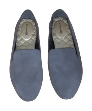 Birdies The Starling Gray Sueded Flats Smoking Slipper Loafer 7.5 thumbnail 1