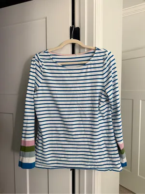 Boden Ella Long Sleeve Breton-Navy‎ striped top thumbnail 2