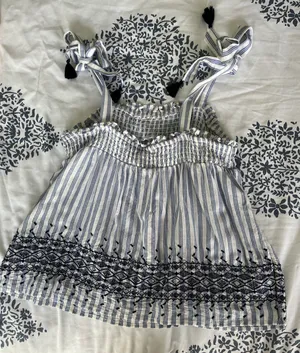 Blue And White Striped Tank Top thumbnail 3