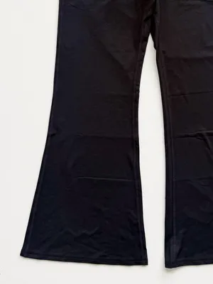 Fabletics Cloud Jersey Foldover Flare Black Size Large SHORT thumbnail 6