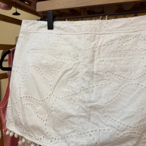 Lilly Pulitzer Lorelie‎ Skort Resort White Size 8 Lace PomPoms thumbnail 12