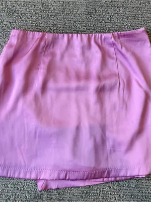 Abercrombie‎ & Fitch Mini Skirt Draped Skort Satin Preppy Coquette Balletcore thumbnail 3