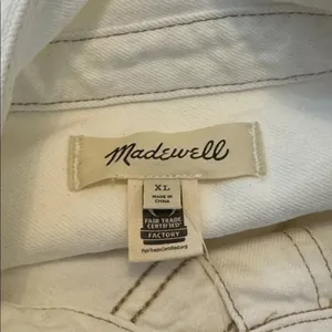 Madewell Denim Oversized Mini Shirtdress Tile White XL NWT thumbnail 5