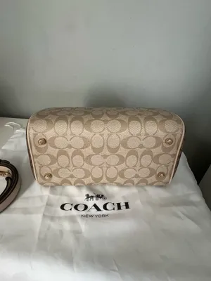 Coach Rowan Satchel In Colorblocked And Matching Wallet thumbnail 6