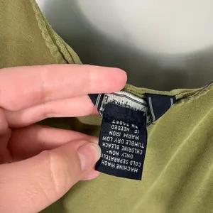 Abercrombie & Fitch Vintage Y2K Army Green Bow Butterfly Patch Tank Top Medium M thumbnail 6