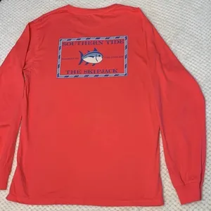 Peach Southern Tide The Shipjack long sleeve sz M ocean vacation comfy casual thumbnail 7