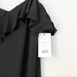 NWT BAILEY 44 Jungle Canopy Cold-Shoulder Dress Black Large thumbnail 10