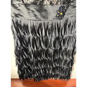 Laura.ca Sequin Dress Formal Cocktail Black VNeck Sleeveless Midi 12 thumbnail 6