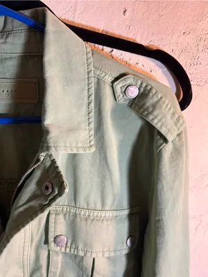 Blank NYC Sage Green Utility Jacket with Drawstring thumbnail 10