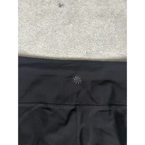 athleta black leggings s cropped capri thumbnail 8