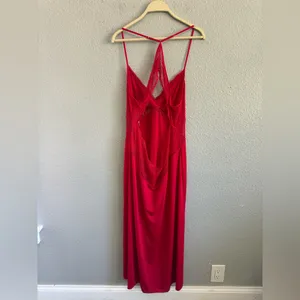 NWT Red Lace Long Nightgown Size‎ XXL thumbnail 4